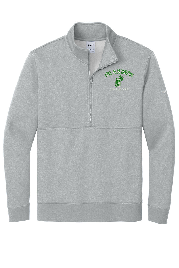 CHS Girls Soccer Nike Men'sClub Fleece Sleeve 1/2-Zip