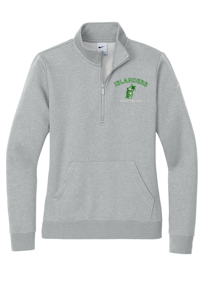 CHS Girls Soccer Nike Women's Club Fleece Sleeve 1/2-Zip